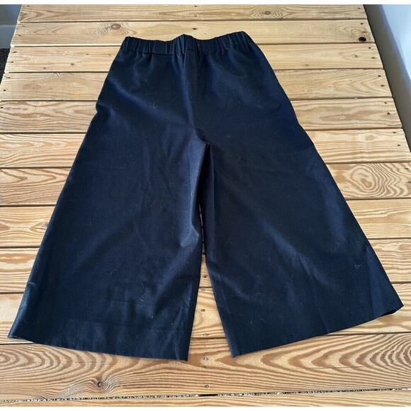 Frame Wide Leg Culotte Pants Size Small Women’s Black Pull On - Picture 2 of 7